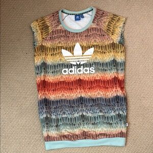 Adidas Feather Pattern Sleeveless Top